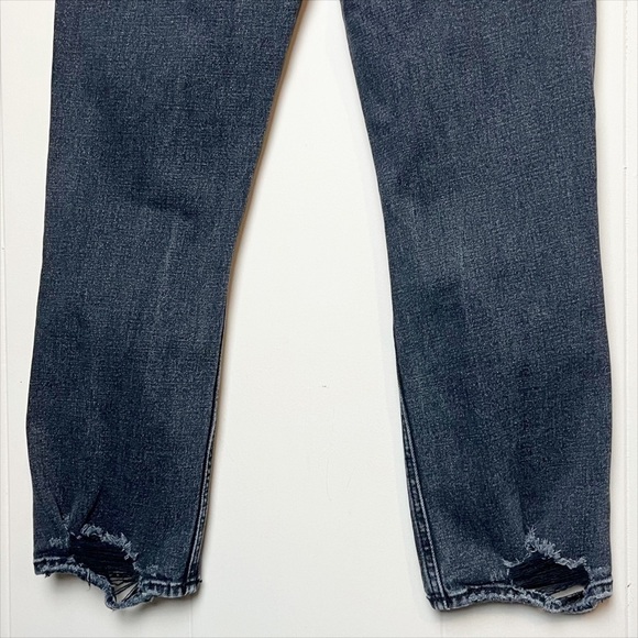 Abercrombie & Fitch Ankle Straight Ultra High Rise Jeans 28 6 black‎ Curve Love - Picture 7 of 14